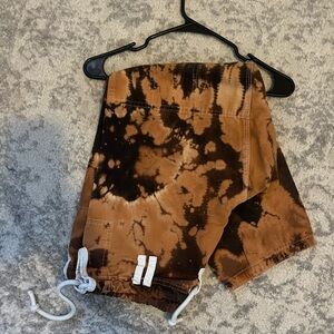 Roar Brown & Black Tie-Dye Drawstring BJJ pants